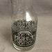 Vintage Glass Juice Drink Carafe Black Lattice Design 7 3 4 High