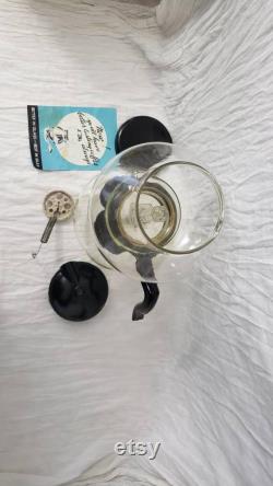 Vintage Glass Silex Cory Vacuum Coffee Maker With Cory Filter Rod Glassware With Original Box