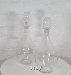 Vintage Glass Wine Decanters