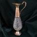 Vintage Italian Decorative Carafe Pressed Glass Decanter Elven Style Baccarat Style Vase 1970