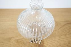 Vintage Italian decanter from Empoli transparent Hot air balloon