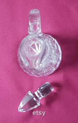 Vintage Lead Crystal Deckanter,Crystal Carafe from the 60s-70s,Wine Crystal Carafe,Glass Carafe for Liqueur,125 ml.
