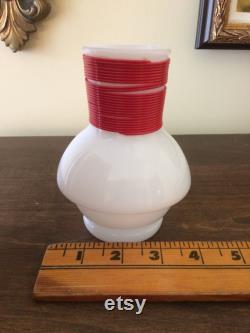 Vintage McKee Hottle Glasbake Coffee Jar Vintage Milk Glass Coffee Carafe 1950s Country Kitchen Decor Fun Vase