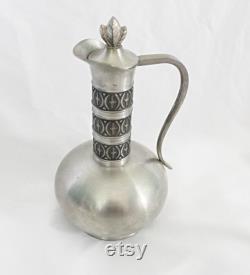 Vintage Metal Decanter, Altar Tool, Vintage Jug, Witch Altar