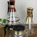 Vintage Mid Century Coffee Carafe Instant Collection Gold And Copper Inland 'empress' Decanters And Cory Percolator