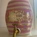 Vintage Pink Ceramic Lemonade Drink Dispenser Decanter With Brass Spout Baby Shower Bridal Shower Party Decor