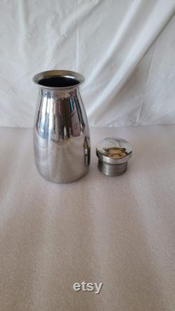 Vintage Polar Stainless Steel Hospital Water Jar Carafe Container With Lid Type 18-8 111 4-58 Unique Metal Collectible