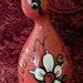 Vintage Pottery Bird Pitcher Carafe Hand Painted France