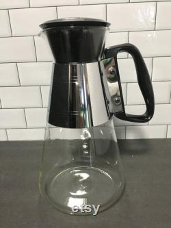 Vintage Pyrex for The Silex Co Coffee Carafe with Lid and Metal Band