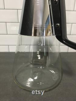 Vintage Pyrex for The Silex Co Coffee Carafe with Lid and Metal Band