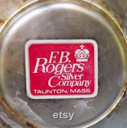 Vintage Rogers Silverplate Glass Carafe with Warmer Stand