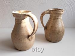 Vintage ceramic pitcher Vernified sandstone sandstone Vintage ceramics Vintage glazed terracotta French Antique pottery 1960