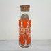 Vintage Tall Orange Juice Glass Carafe With Cork Lid Oranges And Typography Patterns