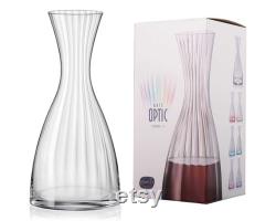 Wine Carafe Mirage , Crystal Glass Wine Decanter, Also Great for Cocktails, Pimms, Juice and Water 1200 ml