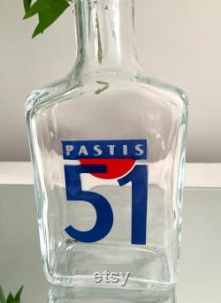 Wonderful Vintage French PASTIS 51 Glass Carafe. MCM Water Jug, Barware Collectors Piece, Advertising Barware. Stylish Retro Water Carafe