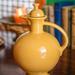 Yellow Fiesta Carafe With Lid Early Fiestaware By Homer Laughlin 1936-1946 Piece Made Only In Original Colors Original Cork Stopper