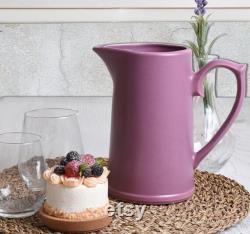 matte purple,Bedside Water Pitcher, Ceramic Pitcher,