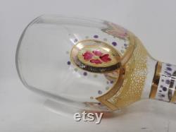 old enamelled glass carafe