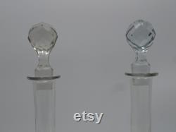 pair of vintage baccarat crystal decanters