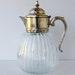 Vintage Carafe Decanter In Heavy Crystal And Silver Plated Height 35 Cm Capacity 3750 Ml Weight 2820 Grams