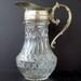 Vintage Carafe For Wine Or Water In Heavy Crystal And Silver Plated Height 28 Cm Capacity 1400 Ml Weight 1581 Grams